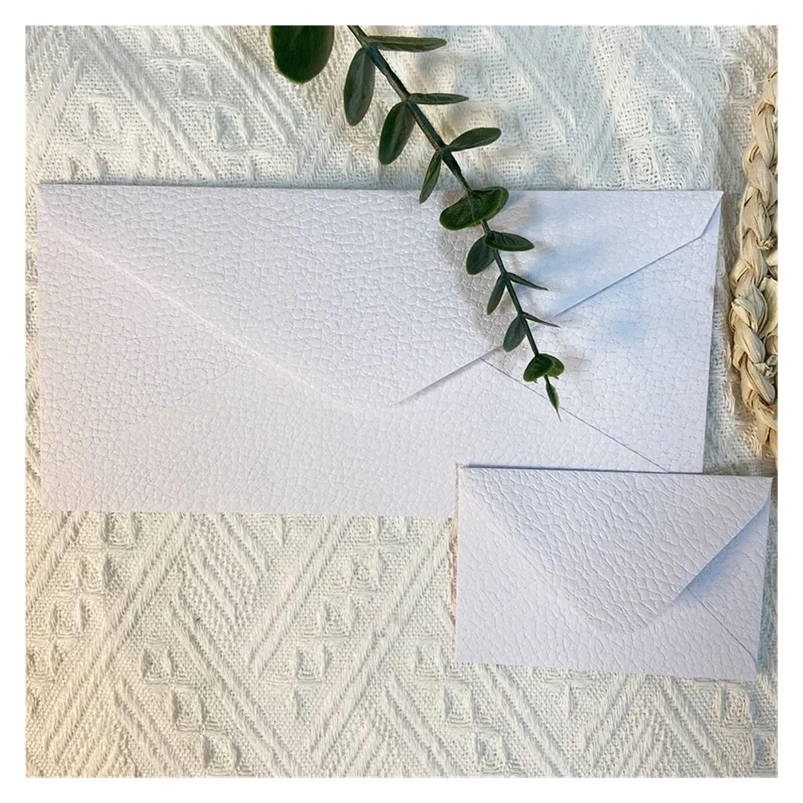 50 buste con texture 180x124 mm for inviti di nozze, carta da 120 g, cancelleria, stoccaggio Per matrimoni o altri eventi(50pcs 220x110mm B)