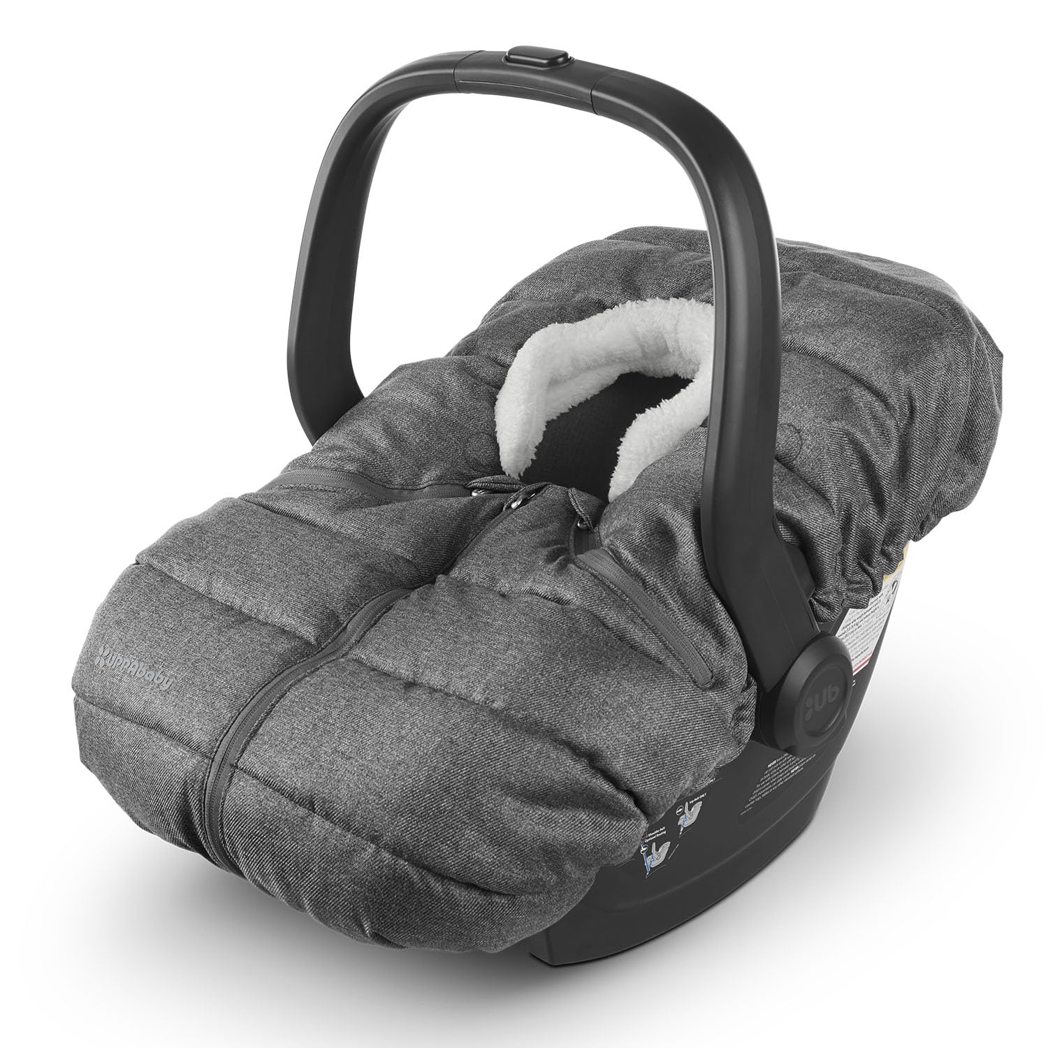 UPPAbaby CozyGanoosh for Aria and Mesa Infant Car Seat Carriers/Ultra-Plush, Weather-Proof/Charcoal Mélange