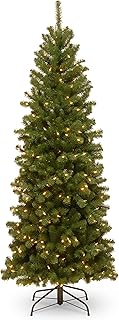 National Slim Pre-Lit Spruce Christmas Tree