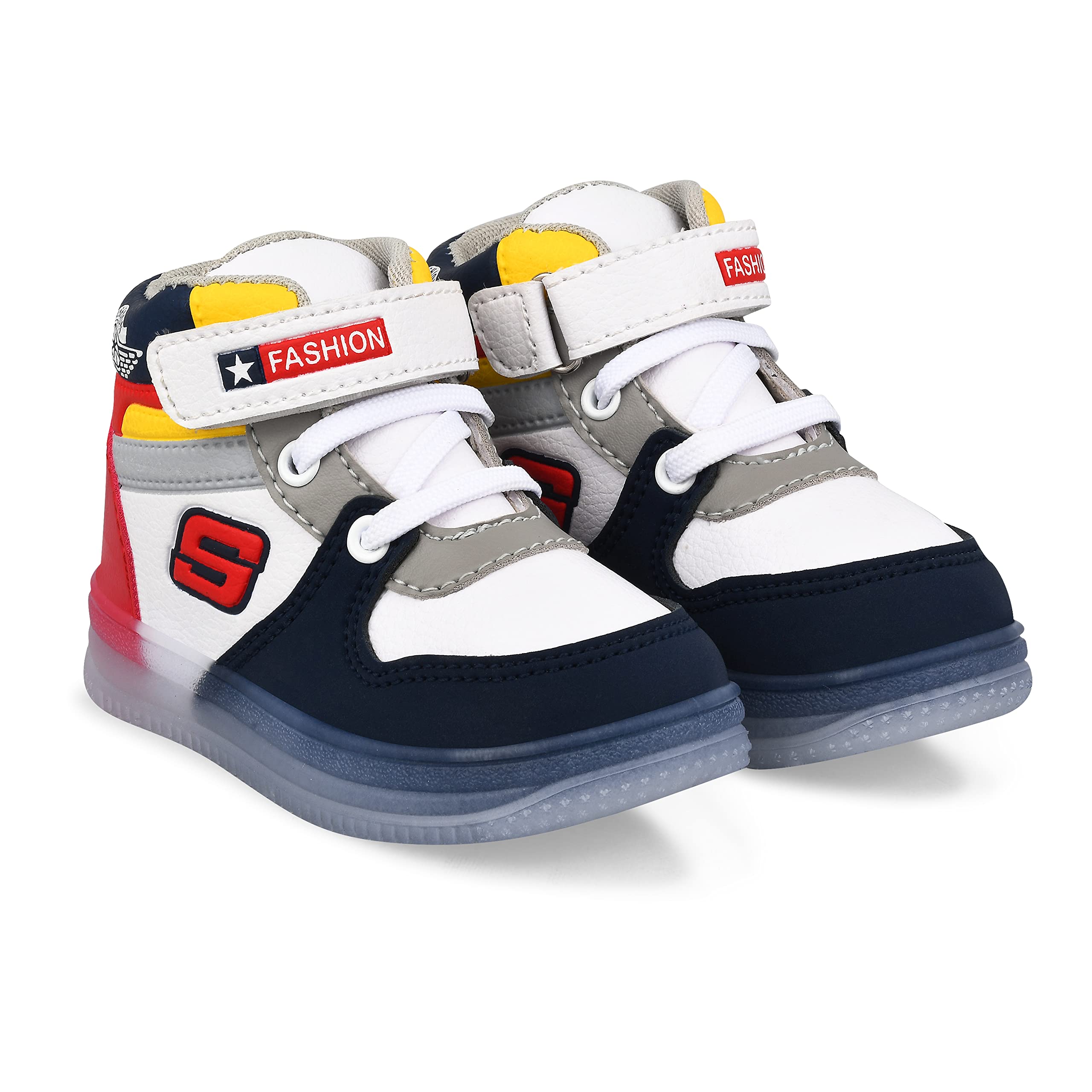 KATS SHOES Kids Unisex Comfy Mid-Top Casual Chunky Streetwear Fashion Sneakers Shoes with Light Blink for 1-5 Years Boys and Girls Color: Red Size: 8C (B0BNL3XF19) Amazon Price History, Amazon Price Tracker