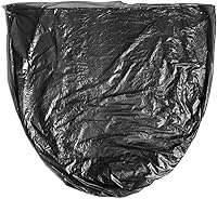 Vista 3 de Aluf Plastics - Bolsas de basura de alta densidad, 10 galones, 1000 unidades, 8 micras (eq), 24 x 24 pulgadas, negras, para baño, oficina