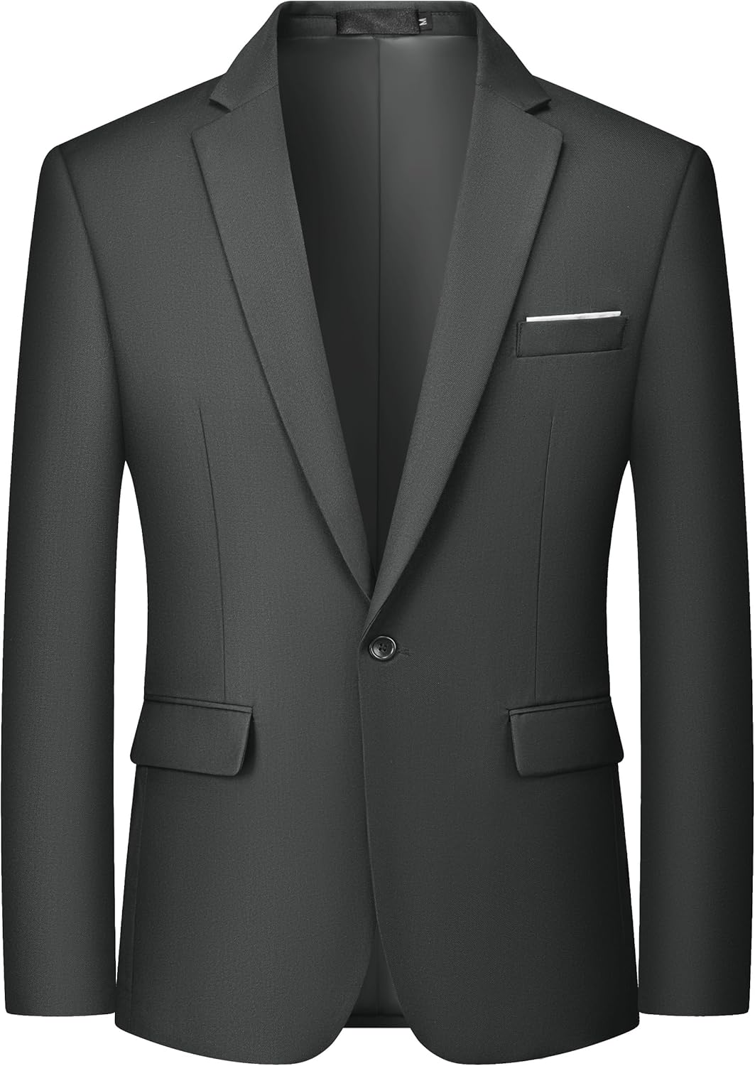 MAGE MALE Men's One Button Blazer Casual Solid Color Suit Jacket Slim Fit Lightweight Sport Coats Blazers