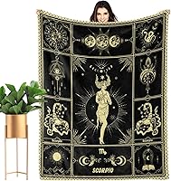Vista 38 de Aries Blanket 12 Horoscope Astrology Bed Blankets Soft Cozy Personalized Flannel Throw Blankets 50"X40