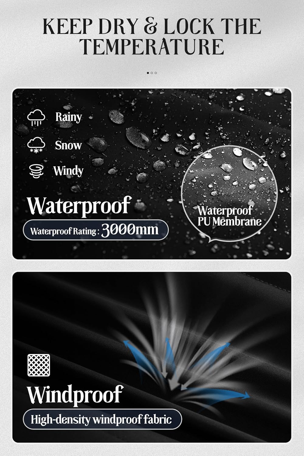 Chrisuno Women's Long Winter Coat Waterproof Fleece Lined Puffer Jacket Thicken Quilted Insulated Parka with Hood - Image 4