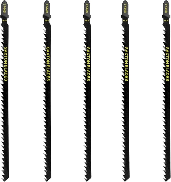 5x Saxton T744D - 178mm Extra Long Jigsaw Blades Wood Compatible with Bosch Makita Milwaukee etc