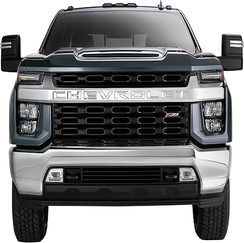 Putco 19-23 Chevy Silverado 1500 Putco Chevrolet Grille Kit de letras de acero inoxidable