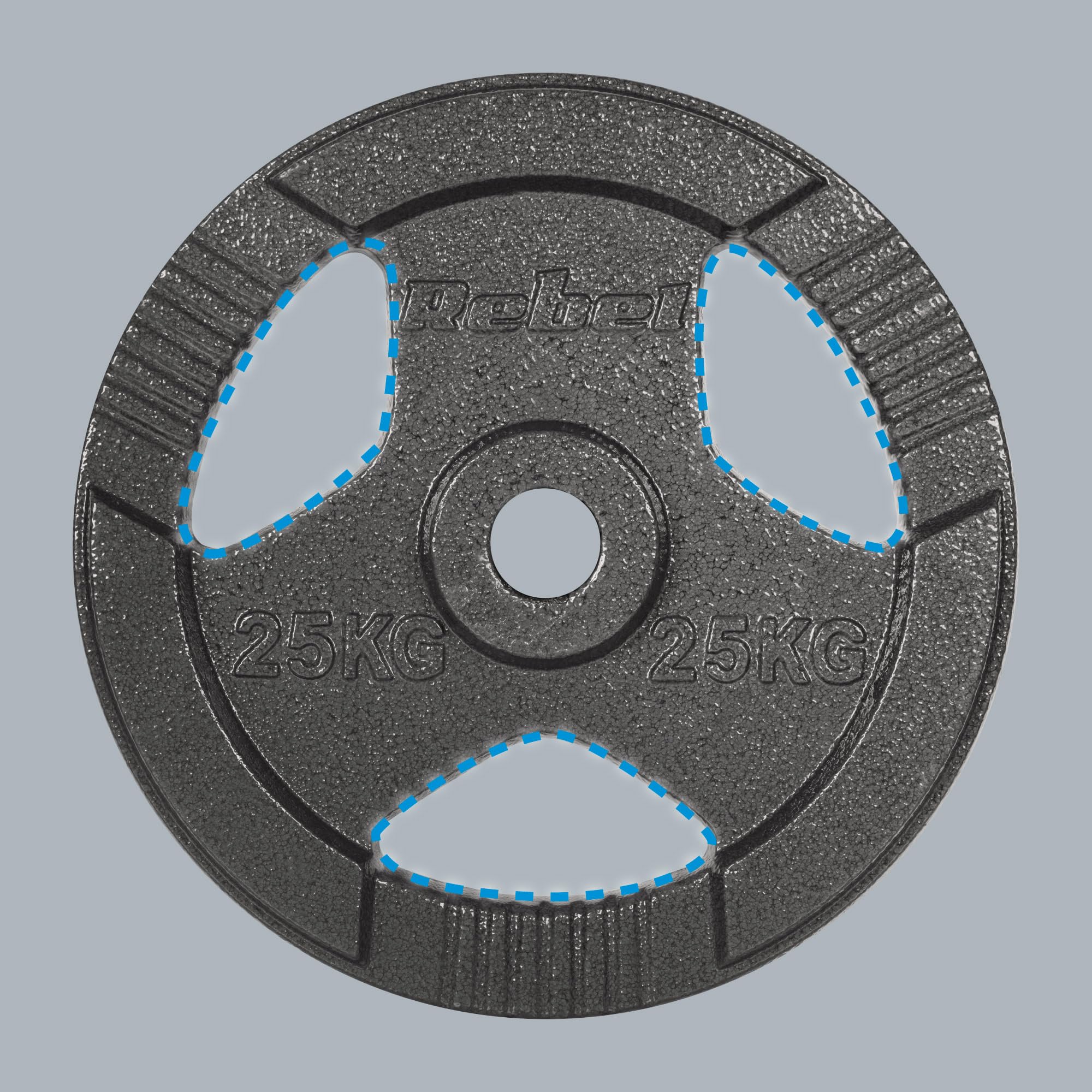 Rebel Electro Obciążenie Żeliwne 25 kg Otwór 51mm Talerz z Uchwytami