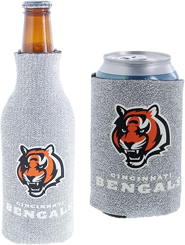 Miniatura 111 de Soporte aislante para latas y botellas de fútbol, hielera Huggie (escudo verde de Nueva York/logotipo (Jets)