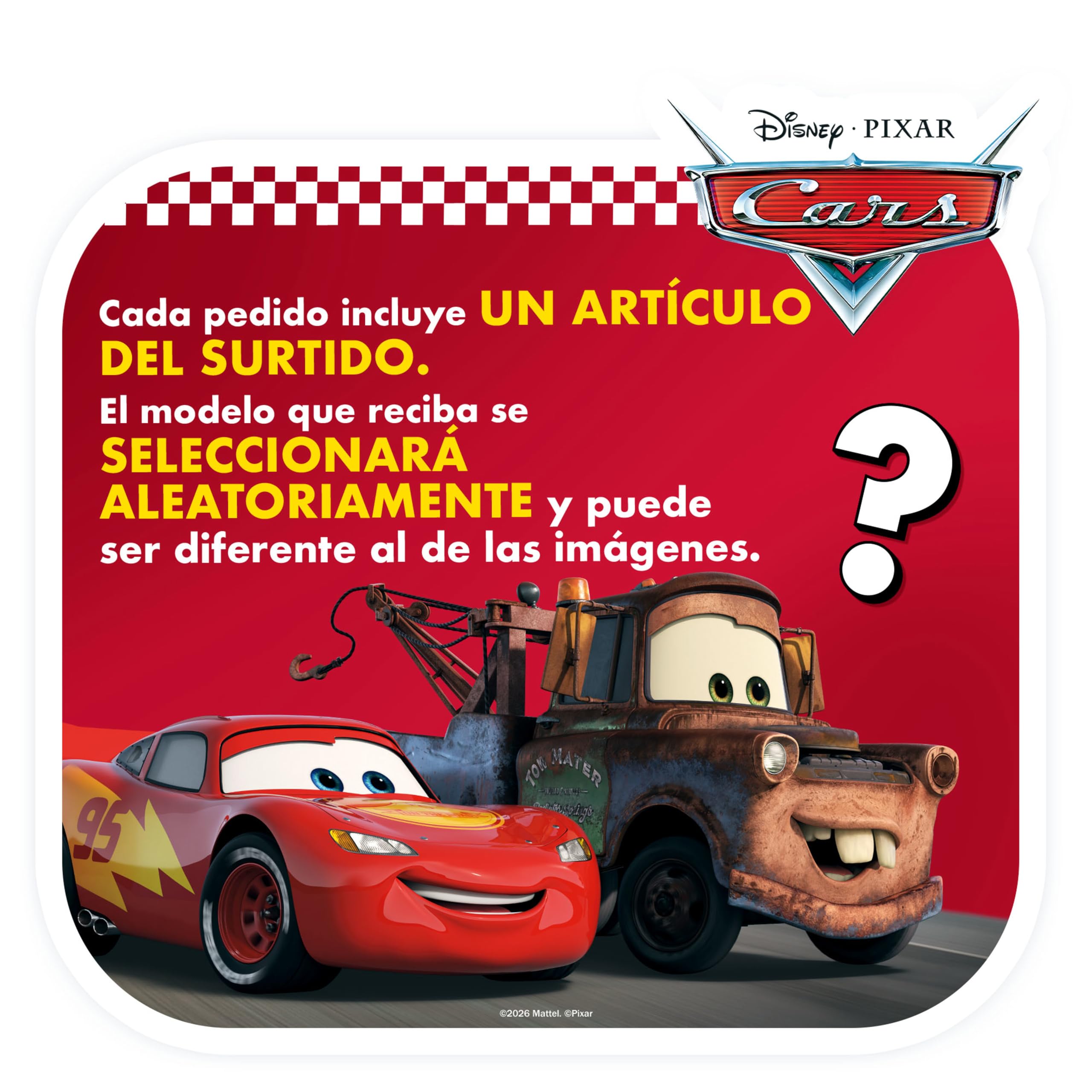 Disney Pixar Cars Minicorredores Pack de 10 vehículos de juguete coleccionables para niños, niñas y coleccionistas, a partir de 3 años, GRW27