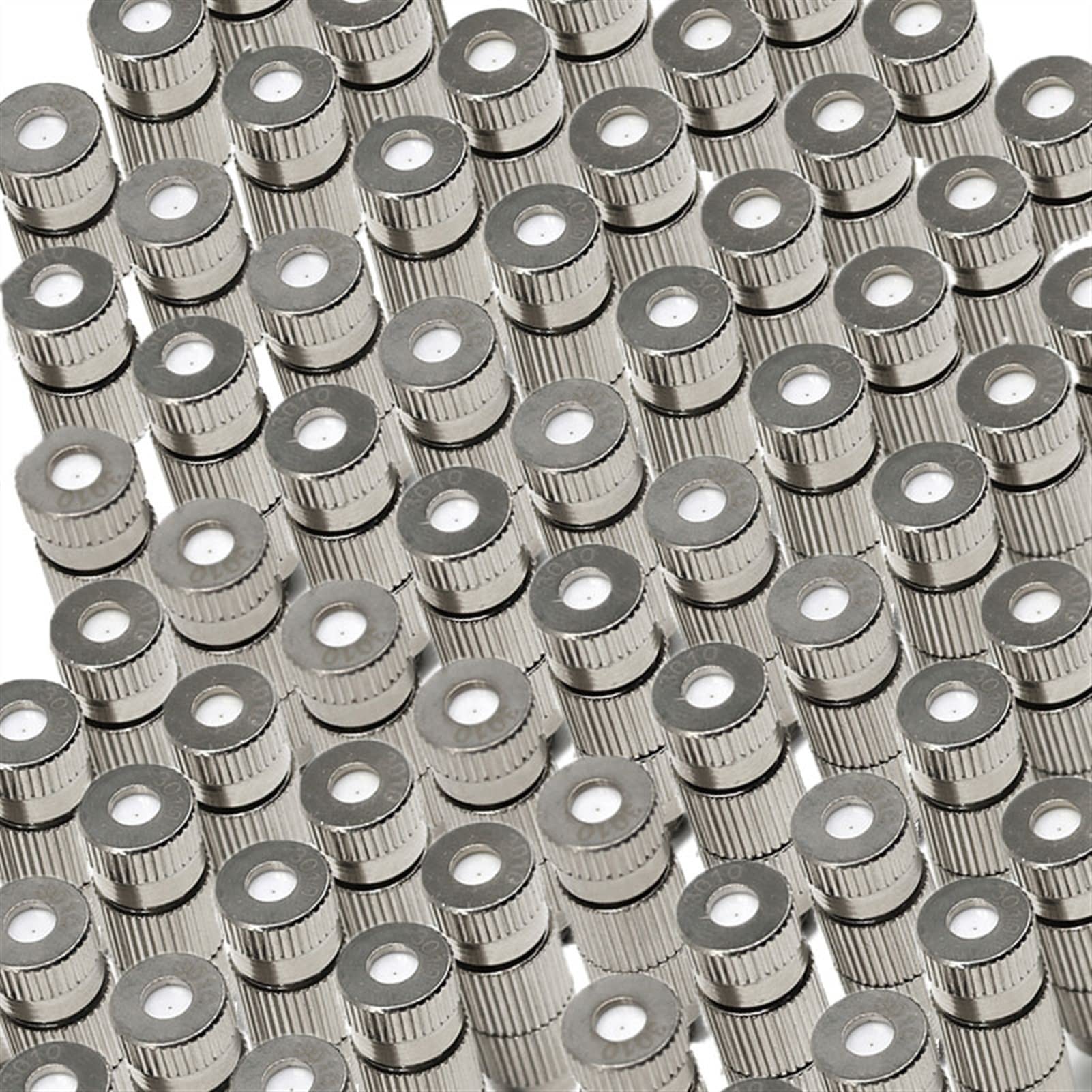120PCS Misting Nozzles High Pressure for Cooling System Brass Mister Nozzles, Fog Spray Nozzles Atomizing Mister Sprinkle for Patio Garden Sprayer Irrigation Tool Kit, 0.0040.035" Orifice(0.15mm)