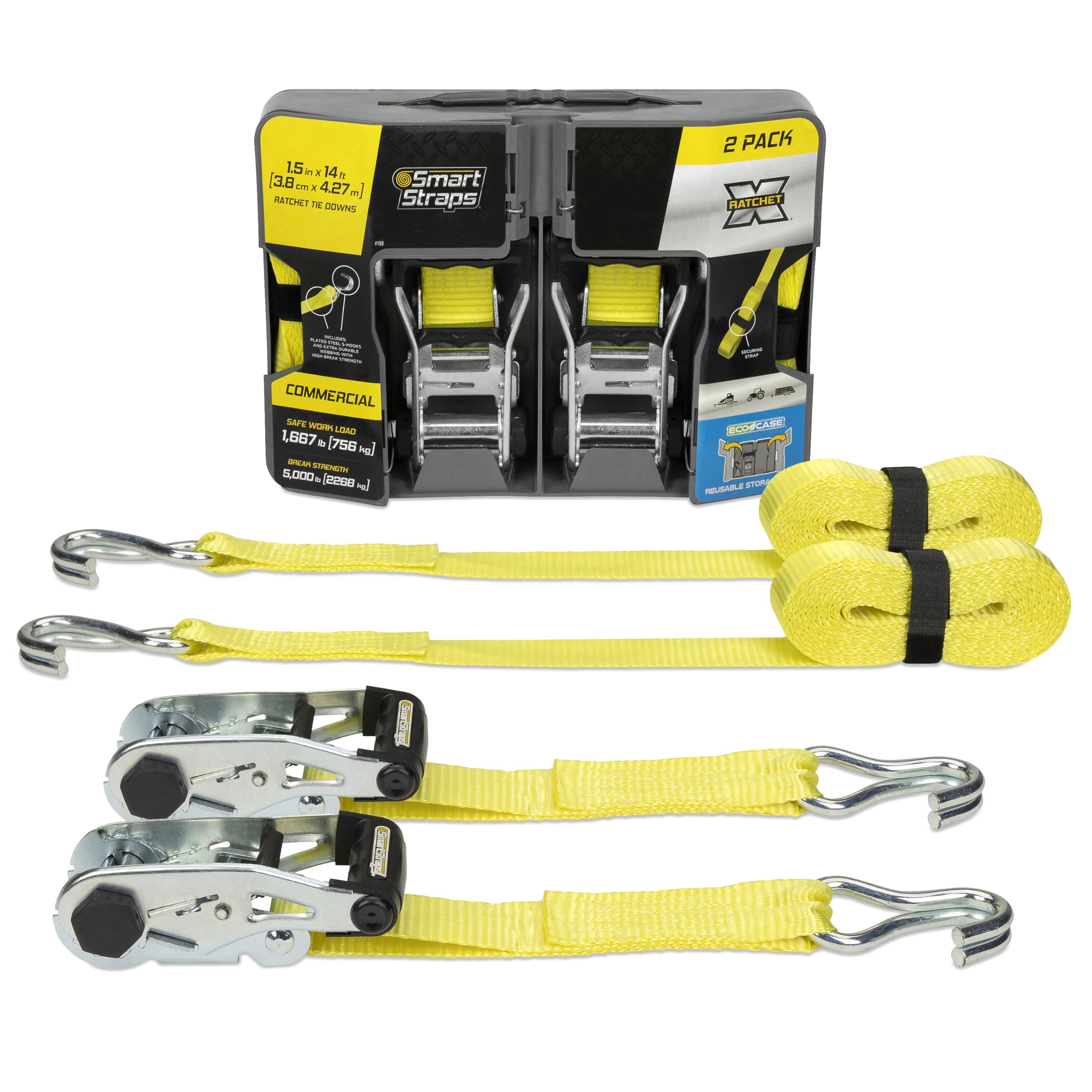 SmartStraps 14ft Ratchet Straps