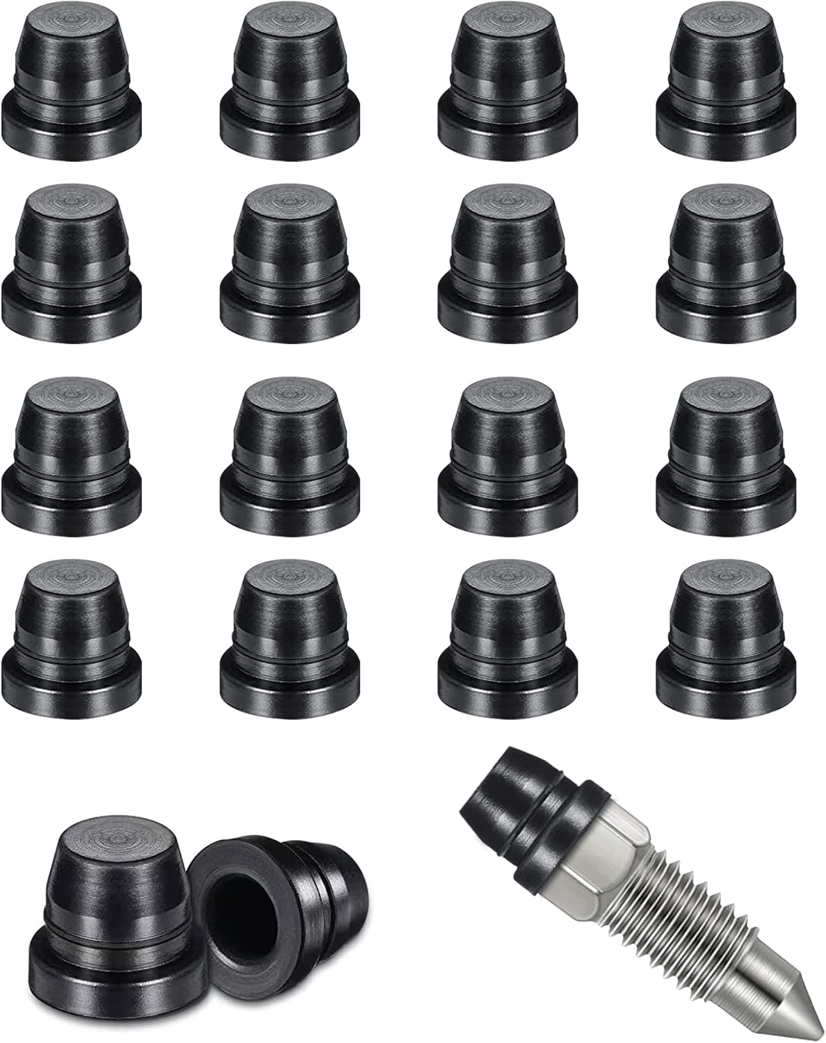 AOCISKA 18 Pieces Brake Bleeder Screw Caps,Grease Zerk