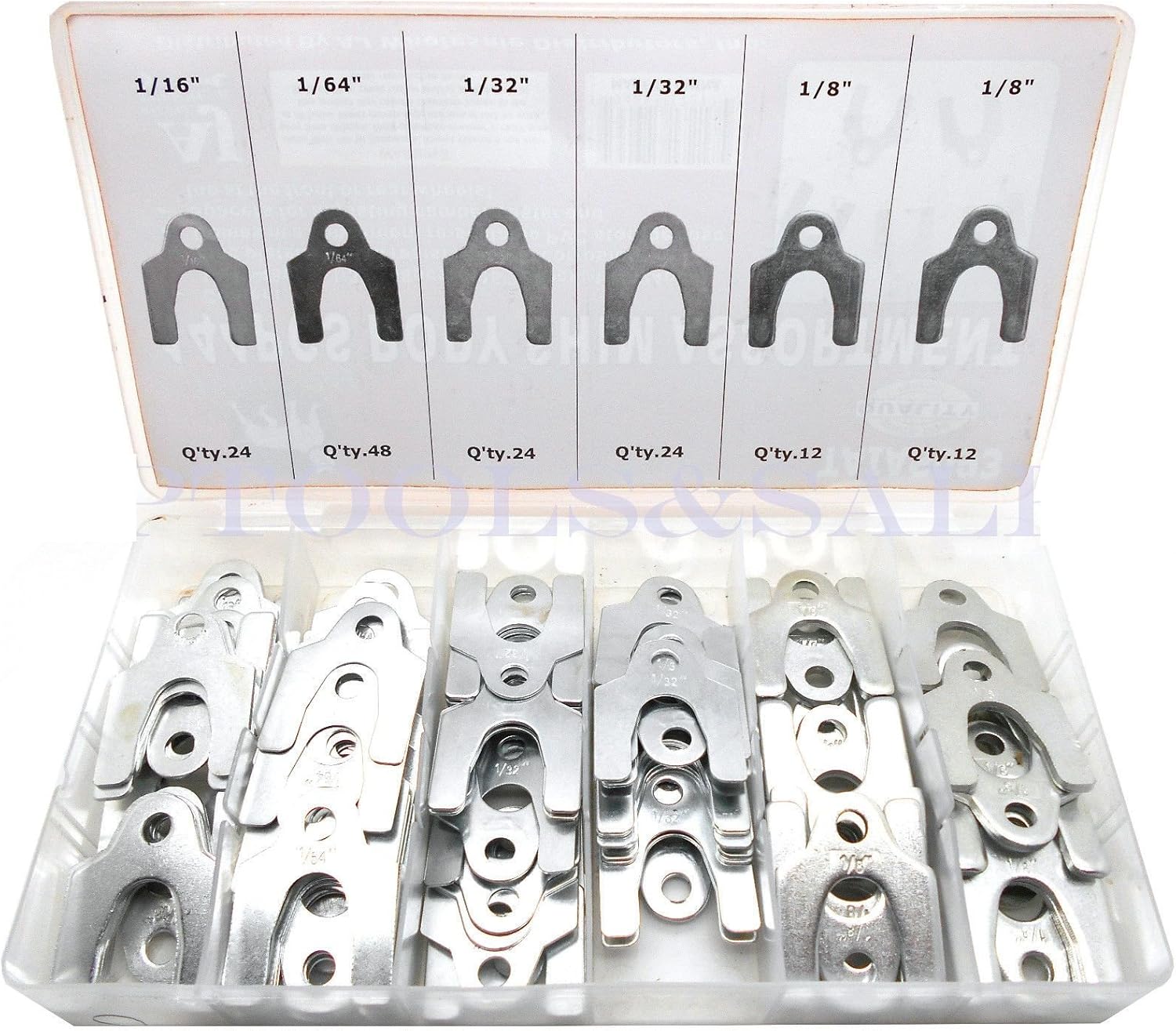 144 Pc Body Shim Assortment Alignment Shims 4 Sizes Assorted Set w