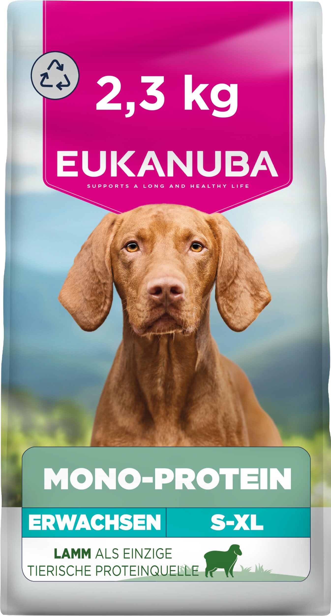 Eukanuba Mono-Protein Lamm Hundefutter trocken, 2,3 kg