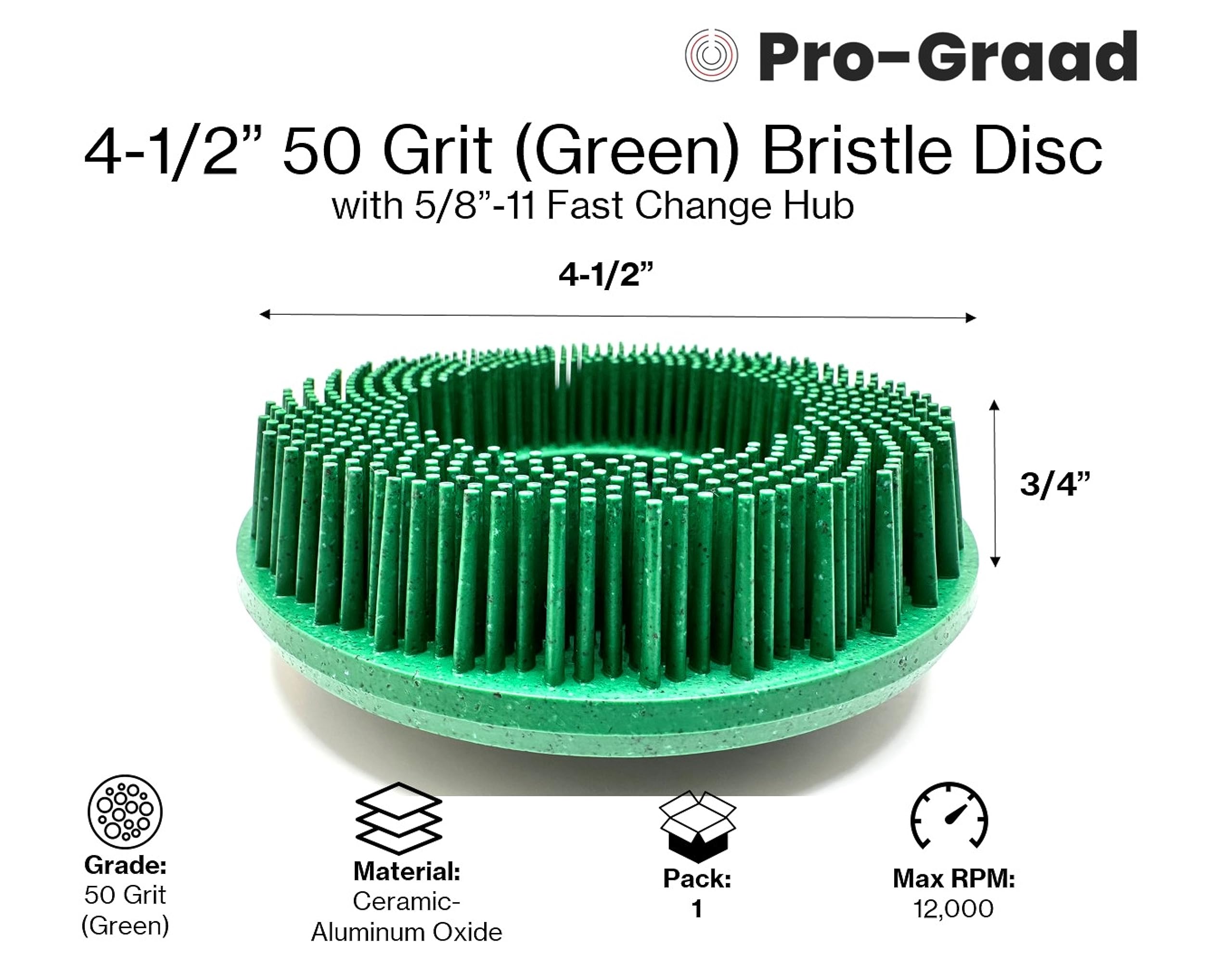 Pro-Graad Bristle Discs - Paint Removal & Finishing -3