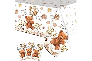 Tatuo Teddy Bear Baby Shower Tablecloth 3 Pcs