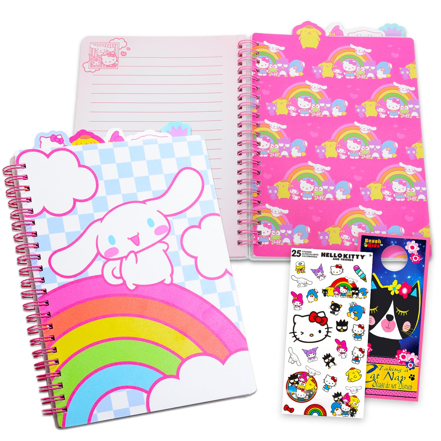 Amazon.com: Cinnamoroll Journal Set - Hello Kitty and Friends Tab