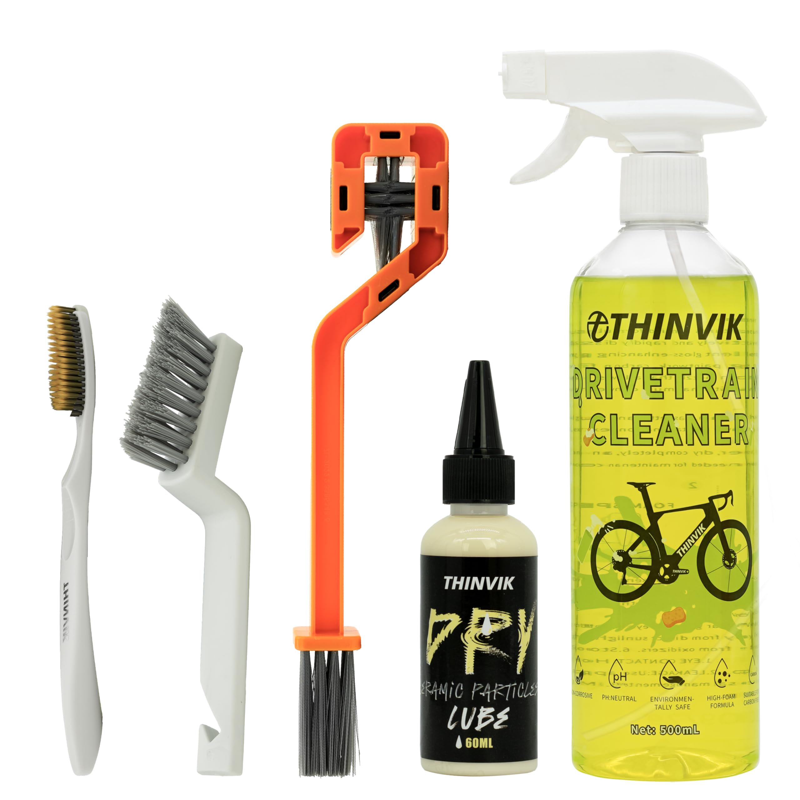 Amazon.co.jp: Thinvik 自転車 クリーナーセット チェーンオイル