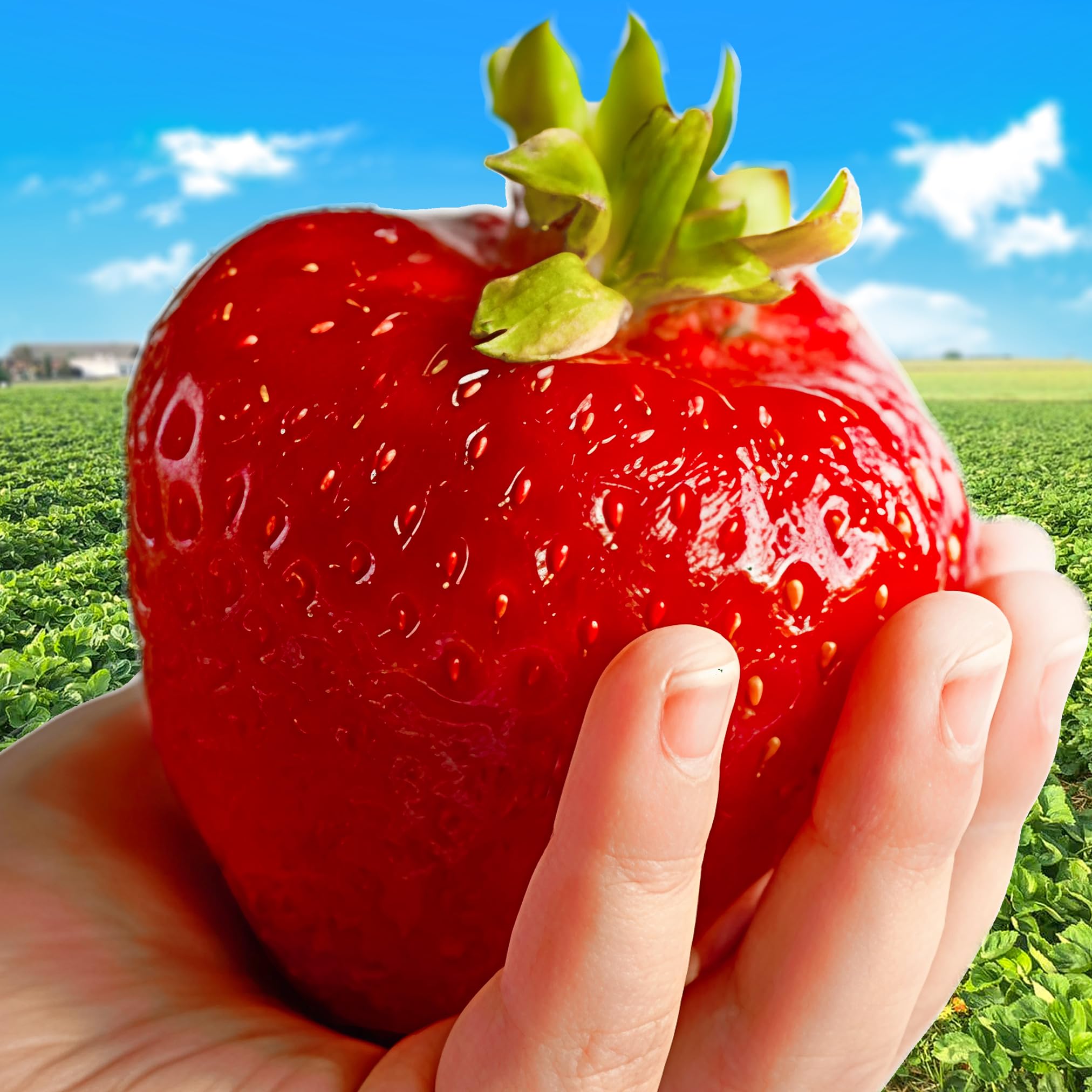 Erdbeerpflanzen 10 Stück, Erdbeeren zum Auspflanzen Typ ‘Gigant’ sehr große Früchte, Giganterdbeere, Pflanzen Mehrjährig und Mittelfrüh, Pflanze Frigo, Strawberries Seedling