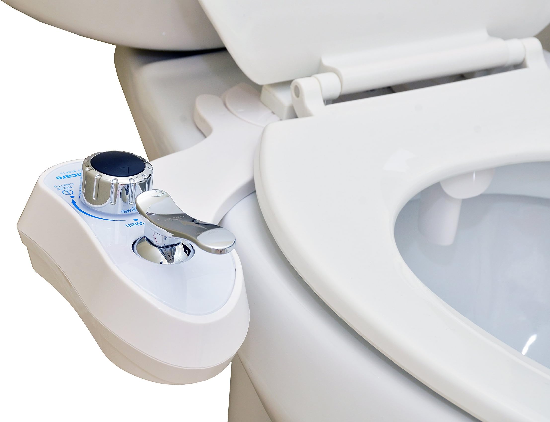 Hygencare EX200 Non-Electric Bidet Toilet Seat Attachment Dual Nozzle Cold Water Bottom Feminine Women Washer Sprayer