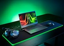 Razer Goliathus Extended Chroma Gaming Mousepad: Customizable Chroma RGB Lighting - Soft, Cloth Material - Balanced Control & Speed - Non-Slip Rubber Base - Classic Black