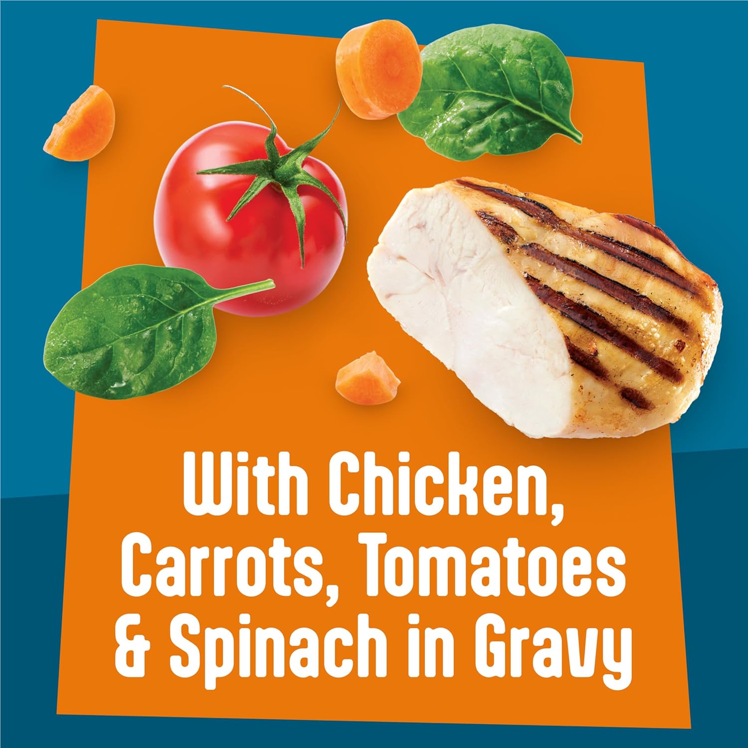 Purina Friskies Fully Load’d Wet Food for Cats with Chicken, Carrots, Tomatoes and Spinach in Gravy - 5.5 Ounce (Pack of 24)
