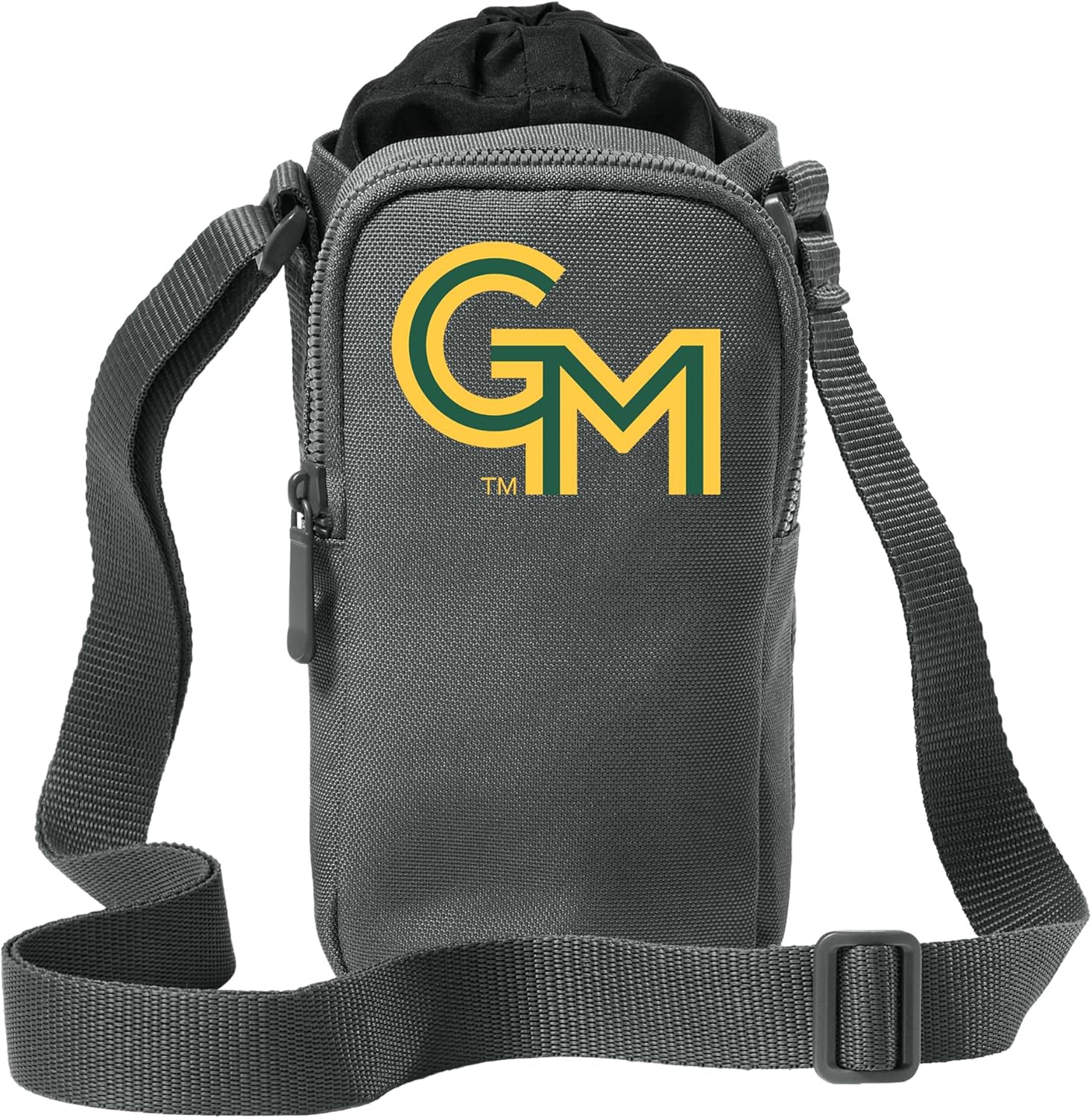 Broad Bay George Mason Water Bottle Holder - Crossbody Bag - Travel, Sports, or Workouts For GMU Fans
