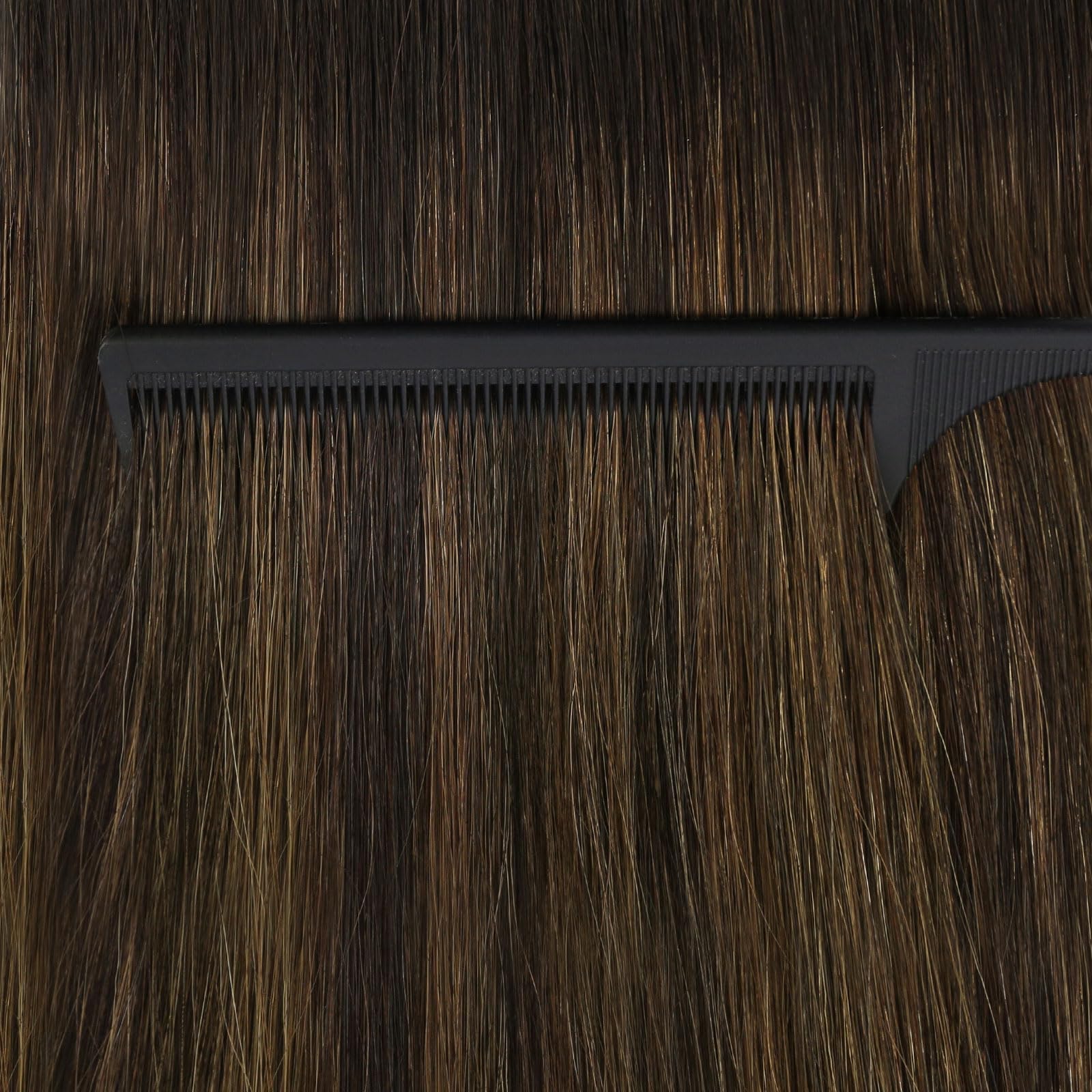 Ugeat Przedłużanie Włosów Taśma, Włosy Ludzkie, Balayage Ciemny Brąz, 35 cm 20 sztuk 40g, Przedłużanie Włosów Tape in, Odcieniem Średniego Brązu, Remy Naturalne Proste