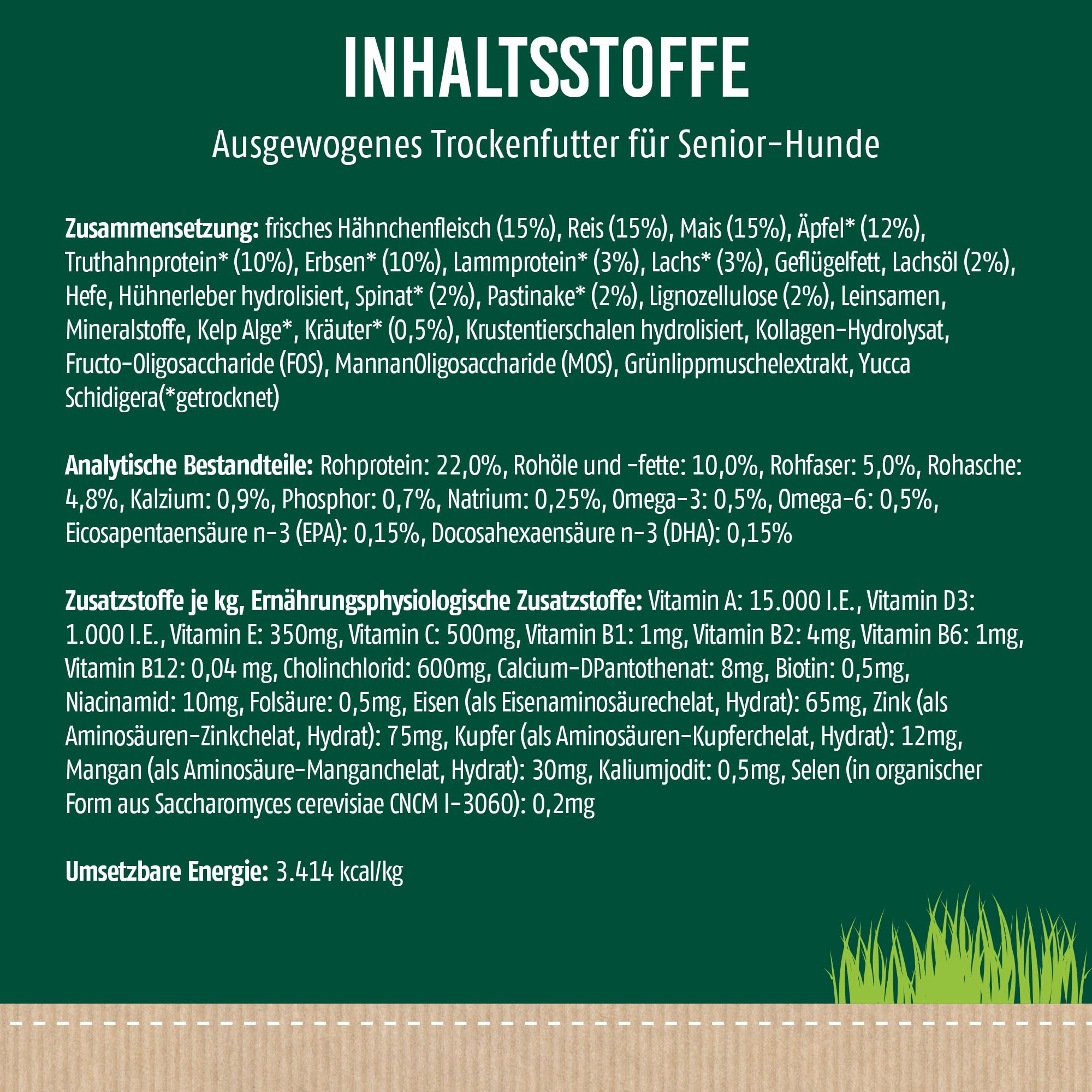Christopherus Trockenfutter für ältere Hunde, Geflügel + Lamm, 12 kg | Getreidefreies Futter für Senior-Hunde, ideal ab dem 6. Lebensjahr, ausgewogene Energie- & Fettgehalte, leicht verdaulich