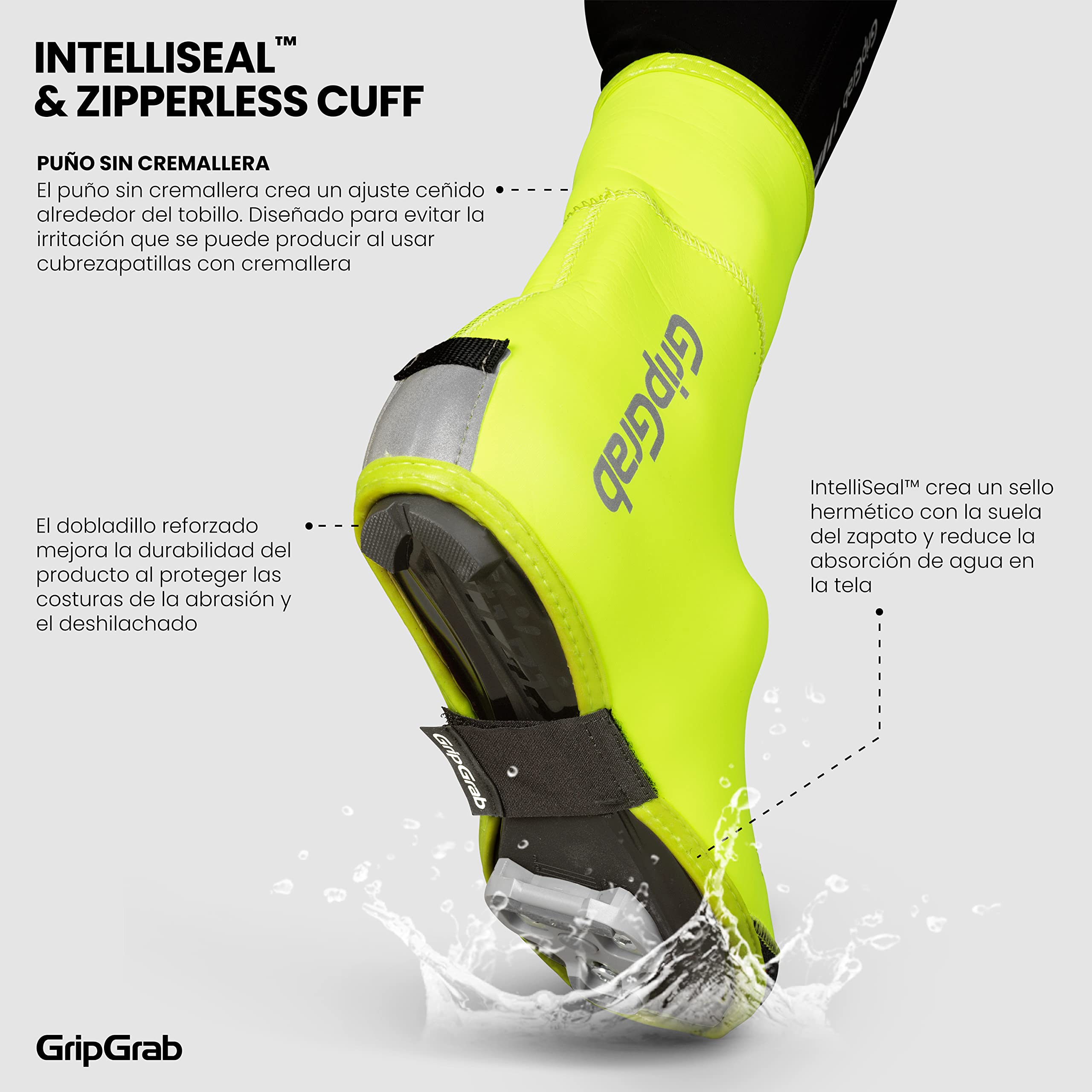 GripGrab Cubrezapatillas Ciclismo Arctic X Invierno Térmicos Carretera Cortavientos Neopreno Impermeable con Forro Cubrebotas, Adultos Unisex,