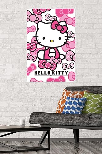 Miniatura 2 de Trends International Póster de pared con lazos de Hello Kitty (22.375 x 34 pulgadas)