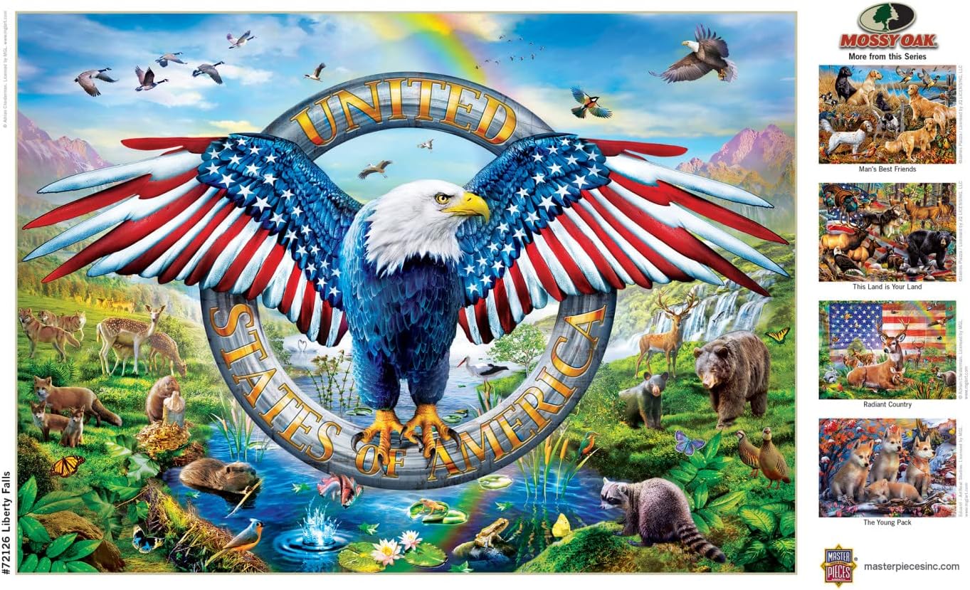 MasterPieces 1000 Piece Jigsaw Puzzle for Adults, Family, Or Youth - Liberty Falls - 19.25"x26.75"