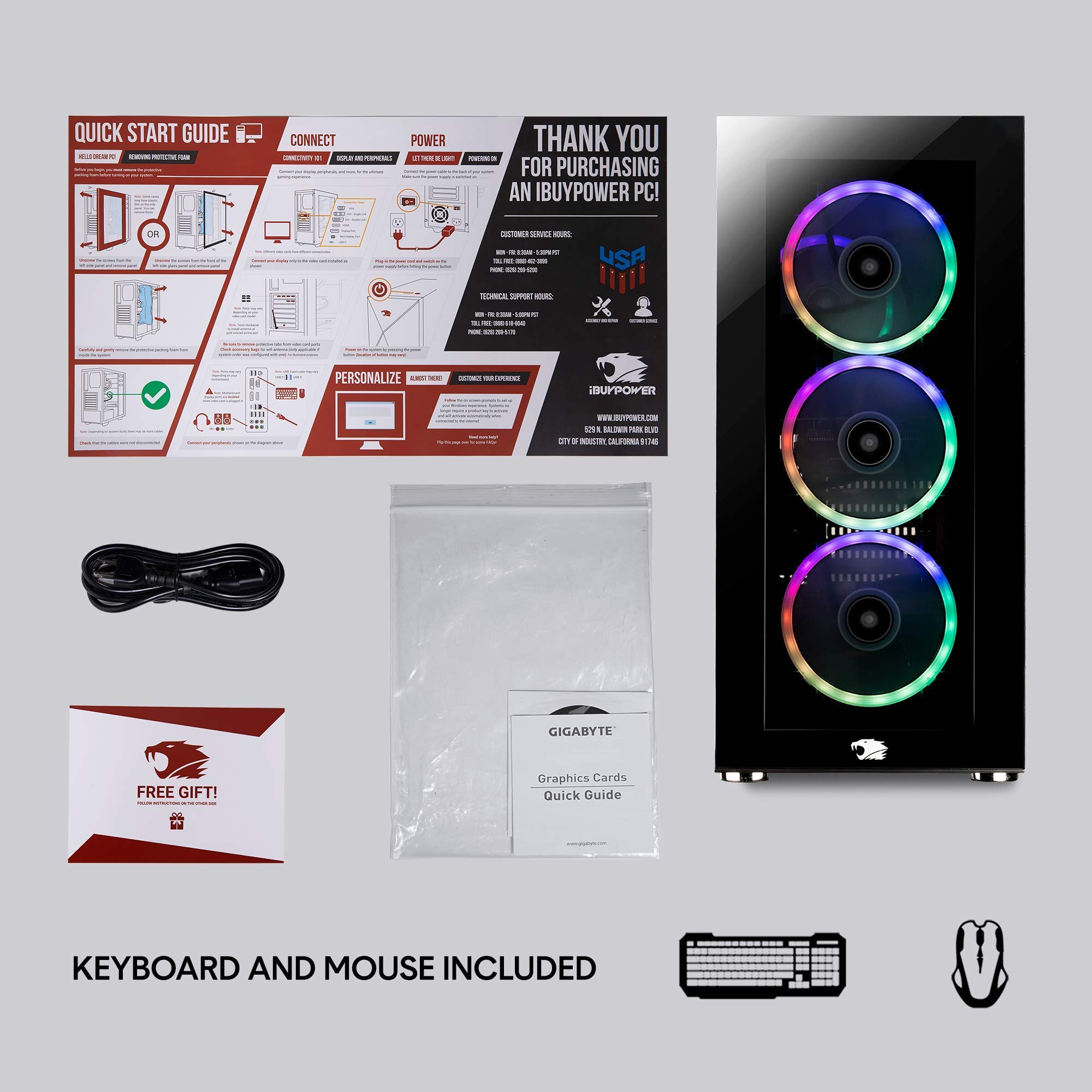 ゲーミングPC/i7/500GB/GTX1070/Office/G-GEAR Amazon.com: iBUYPOWER Gaming PC Computer Desktop Element MR
