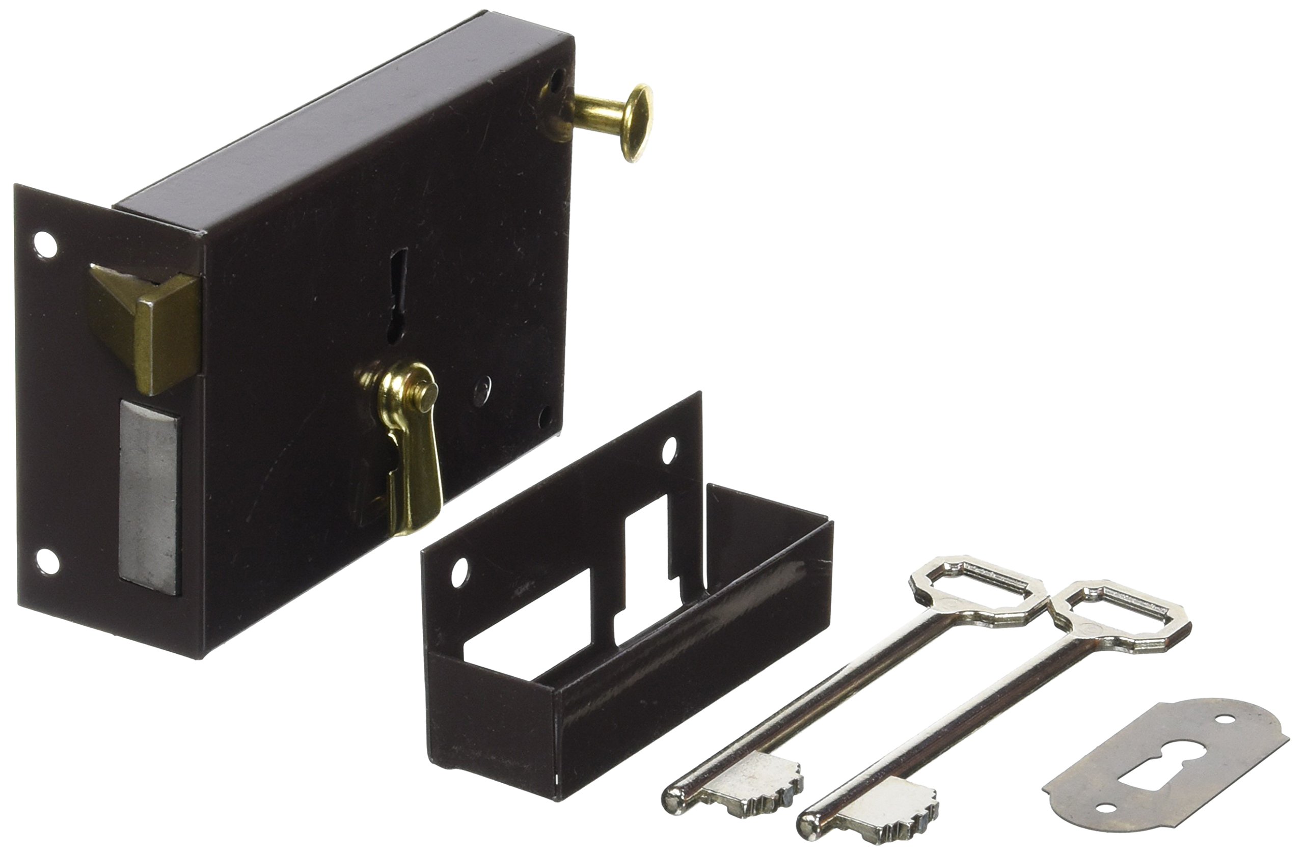 Serrure Portoncino Droite 60 X 120 finition robuste en acier 175mm