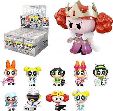 BLOKEES, Powerpuff Girls, MOKOO Series 01 Cute Beats, Blind Box Mini Model Kit, 9 Kits, Some Assembly Required, Age 16+