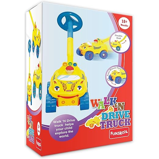 Giggles Funskool Walk N Drive Truck Toy