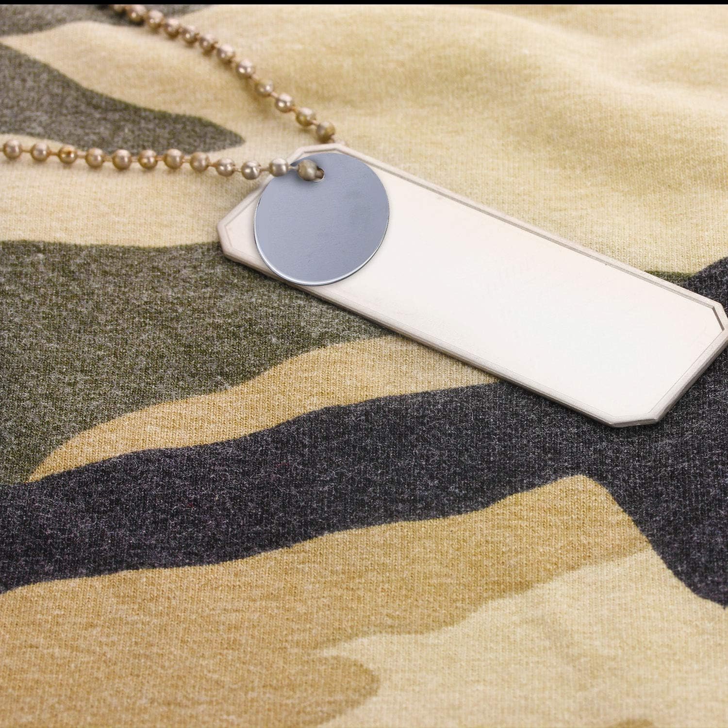 SATINIOR 100 Pcs Metal Stamping Blanks, 1 Inch Round Metal Tags with Hole Aluminum Blank Tags Engraving Blanks for Necklace Bracelet Dog Pet ID Jewelry Making(100 Pieces) - Image 7