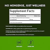 Vista 3 de Suplemento vitamínico de Swanson de espectro completo. Hongo Melena de León. 500 mg, Swanson-SW1096, 1