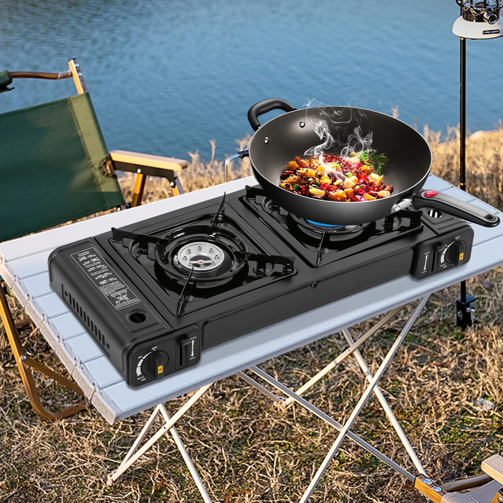portable gas stove 2 burner
