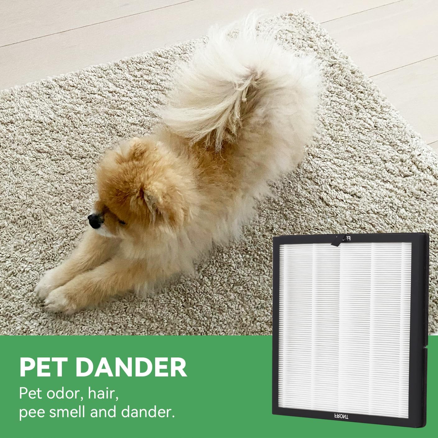 AP303 H14 Air Replacement Fi-lter Compatible with Day*ette AP303/304 Air Purifier,H14 HEPA Filter with 3 Stage Filtration, 2 Pack