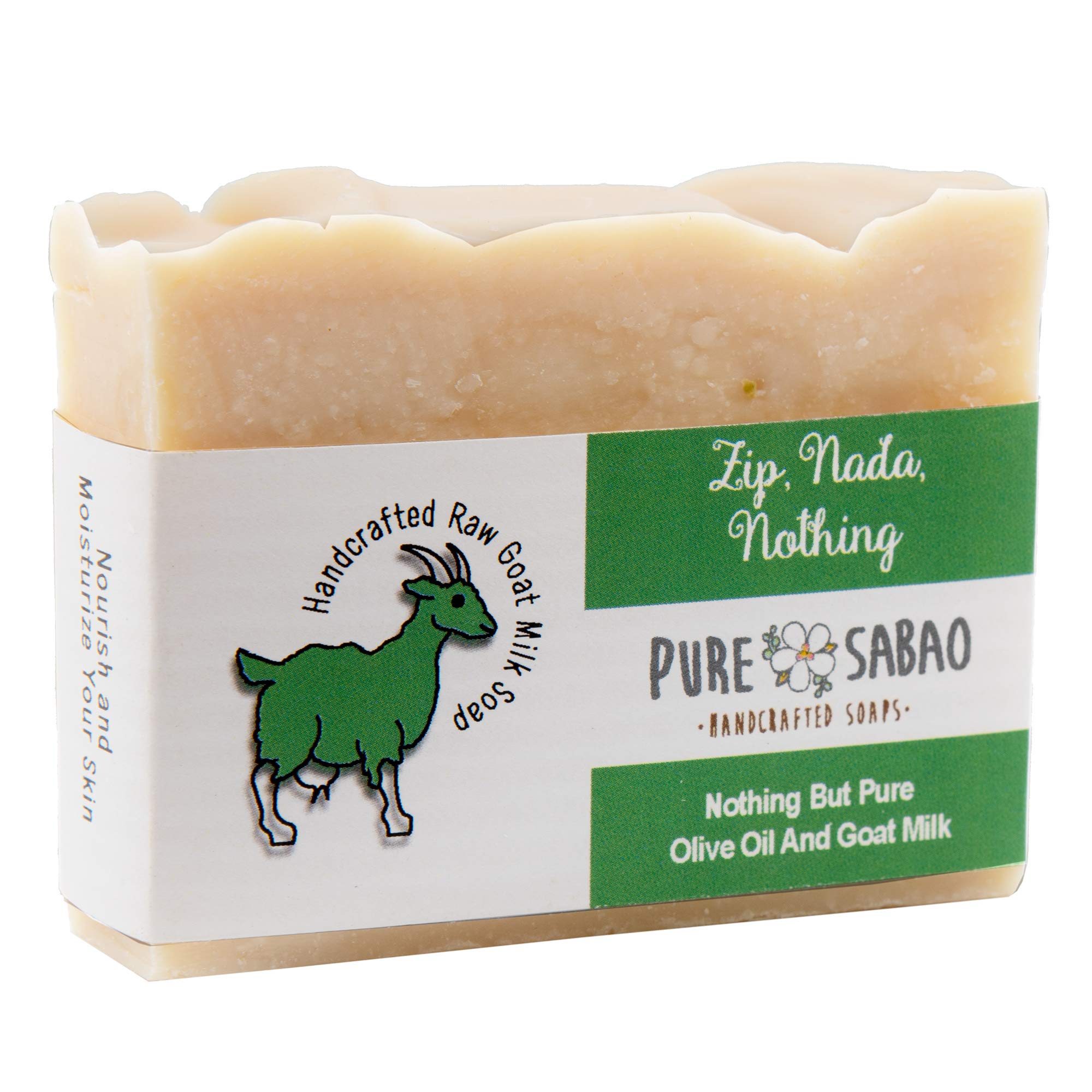 Amazon.com : PURE SABAO Zip, Nada, Nothing – Natural Goat Milk