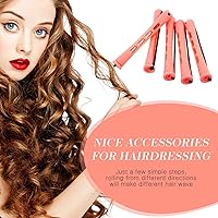 Vista 7 de WILLBOND 48 piezas de varillas de plástico rosa permanente larga variedad para el cabello Perm Rods Hair Curling Roller Accesorios para mujeres