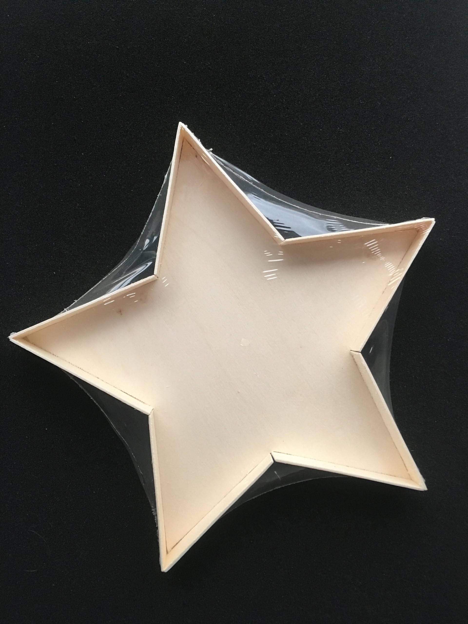 FNB STAR Shaped Wooden Fillable Box, Wooden Fillable Letters & Numbers