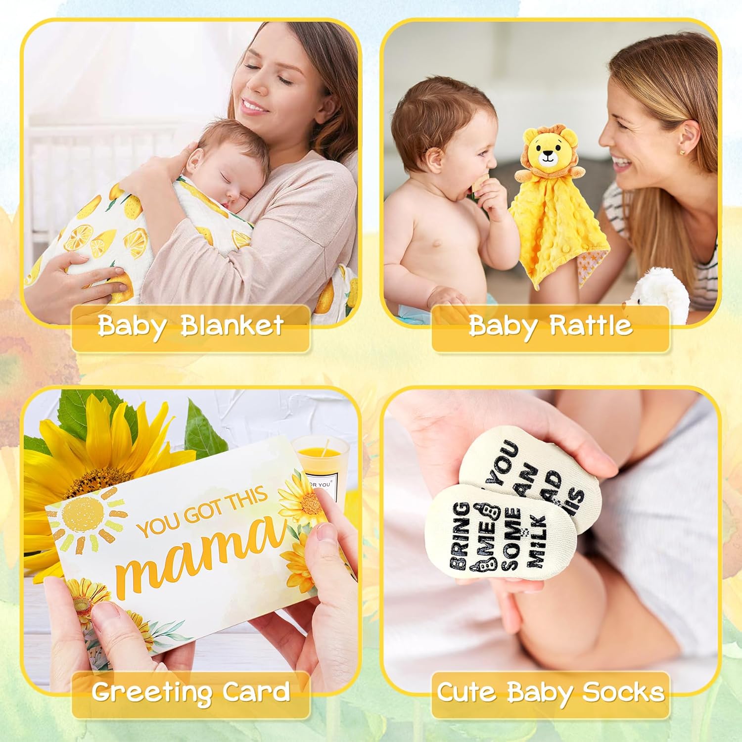 New Mom Gifts Baby Boy Gift Set for Newborn,12PCS Burkina Faso