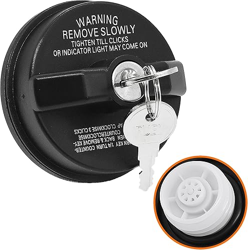 Miniatura 5 de Tapón de gas con bloqueo Depósito de combustible con rosca 10504 para Ford F150 F250 F250 F350 F450 V8