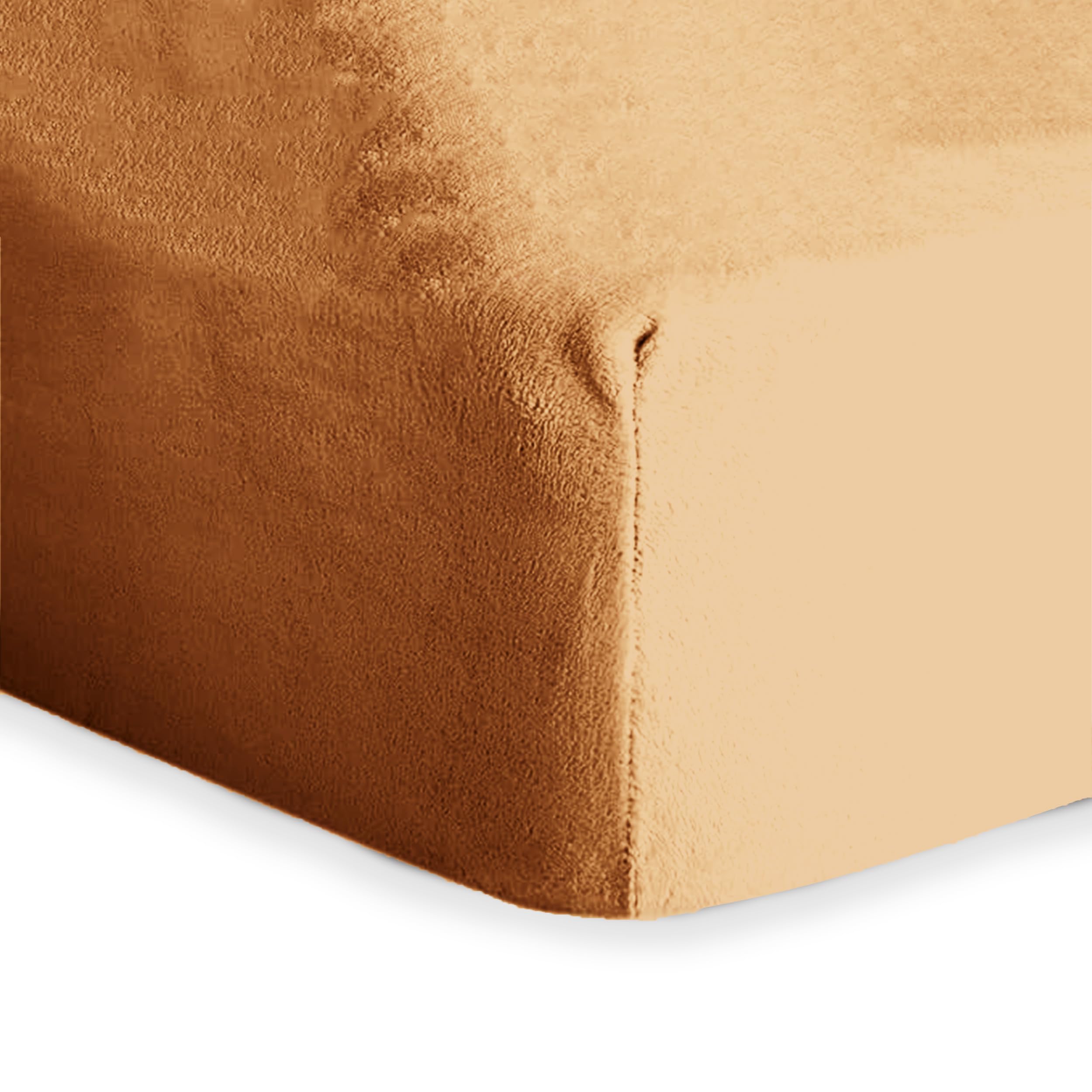 HOMEYA - Sábana Bajera de Franela Cama 150 - Bajera Ajustable Colarina, Cálido y Sueva para Invierno, 150x195x30cm