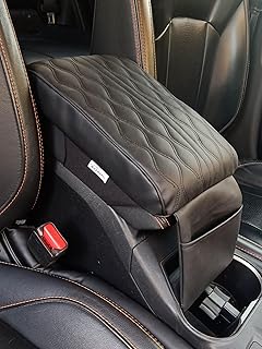 ASSAFCO Leather&Foam Armrest Cushion Protection Pad with Height Increase (Black)