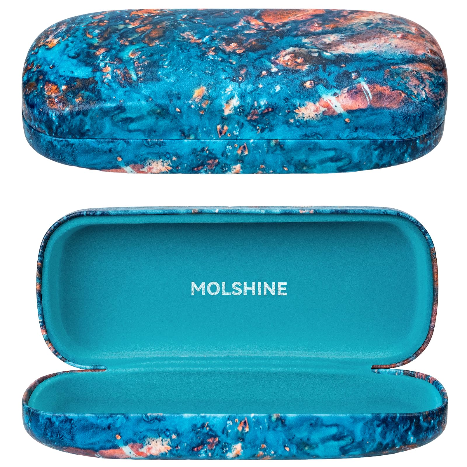 Hard Shell Sunglasses Case, Classic Large Glasses Case for Women Men, Sunglass Eyeglasses-image-45
