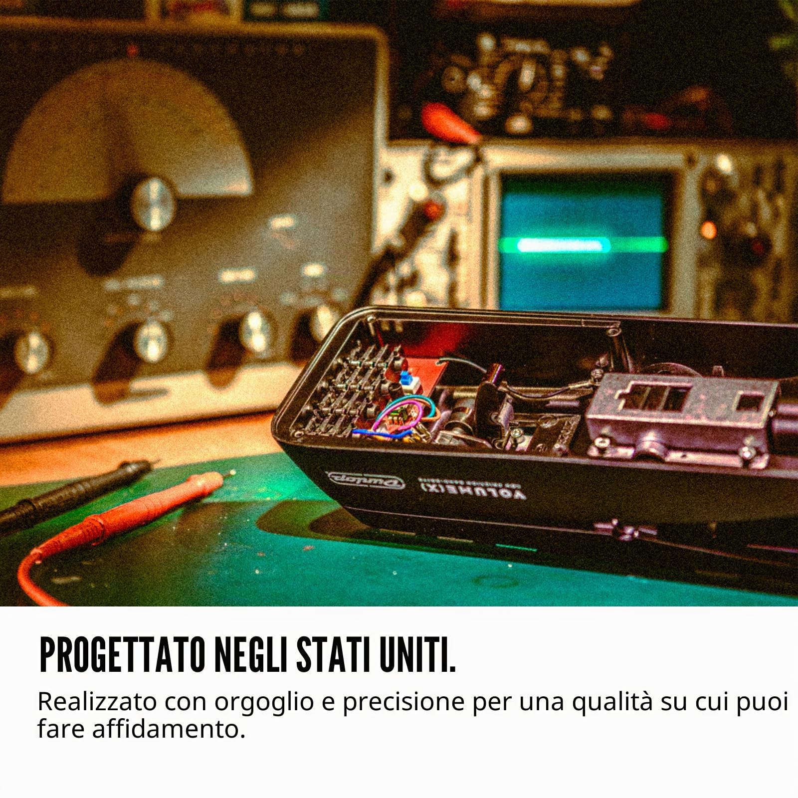 JIM DUNLOP - DVP4 Volume (X) Mini Pedal - Pedale Volume e Expression Ultra Compatto con Chassis in Alluminio, Tensione Rocker Regolabile, Uscita AUX per Accordatore o FX