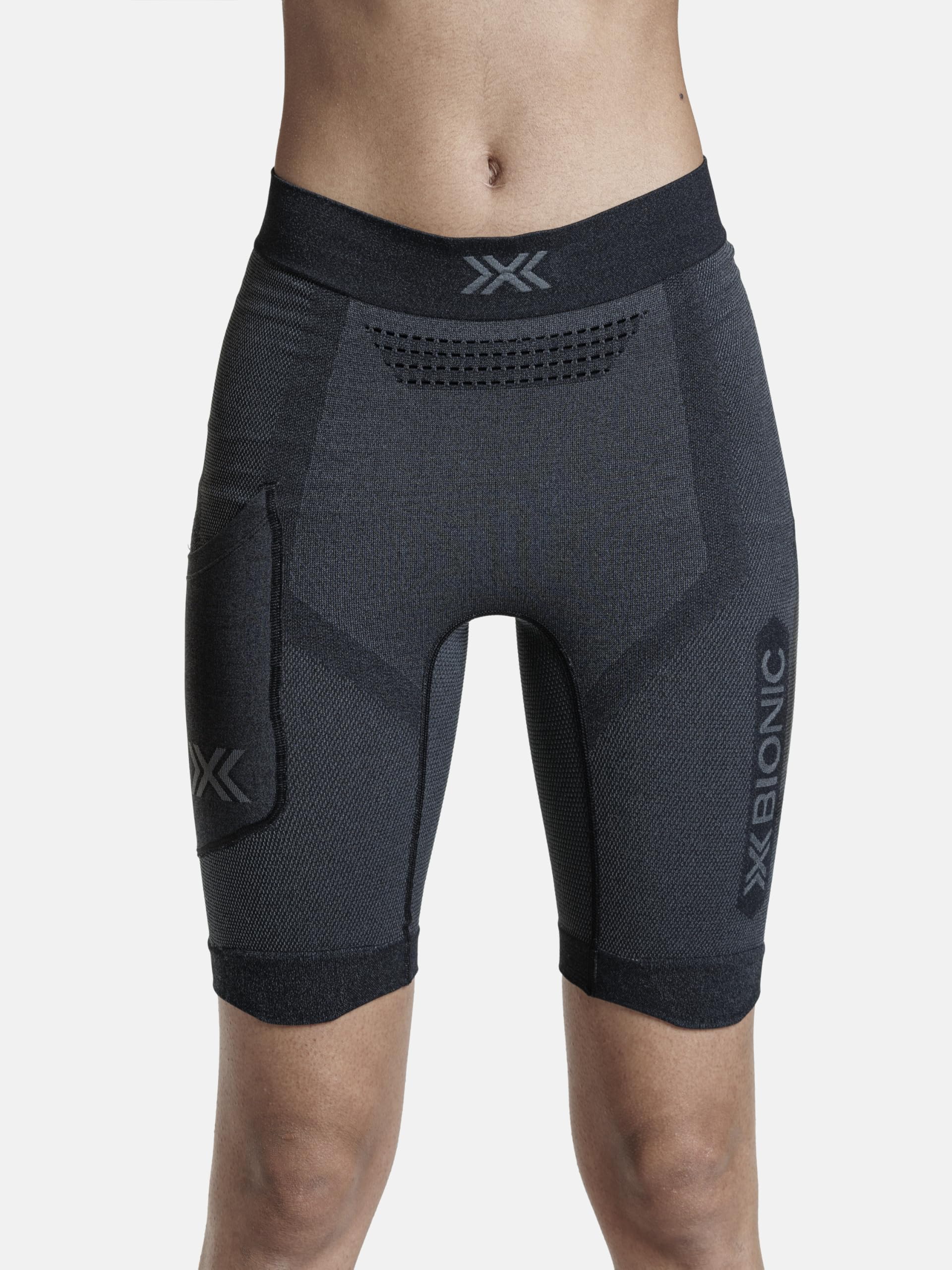 X-Bionic Xceed Run Short Tights Donna - Pantaloncini da Corsa ad Alte Prestazioni con Tecnologia HygroDiffuser & VectorSphere - Regolazione Termica e Anti Sudore per Comfort Ottimale